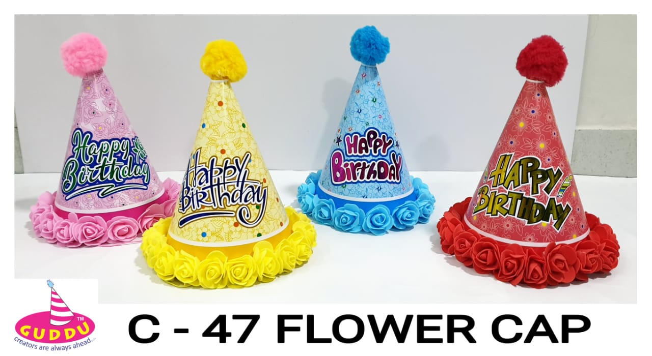 Flower Birthday Cap